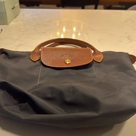 Longchamp Blue/Gray small tote - Picture 4 of 15